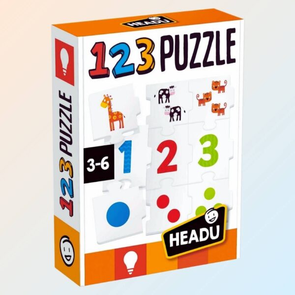 Avis Ikibook – 123 Puzzle Headu, puzzle éducatif en carton pour initier les enfants aux chiffres et aux mathématiques dès 3 ans
