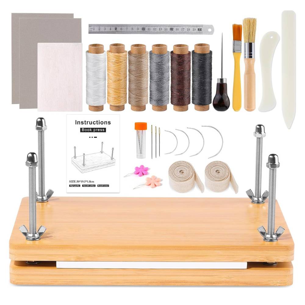 Avis Ikibook – Kit de reliure de livres Wamkon, coffret créatif pour réparer et personnaliser ses carnets