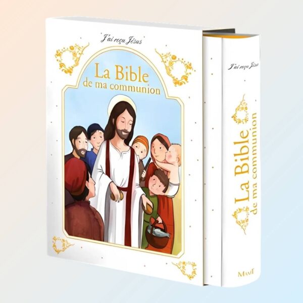 Avis Ikibook – La Bible de ma communion MAME, édition grand format et élégante, cadeau religieux pour première communion