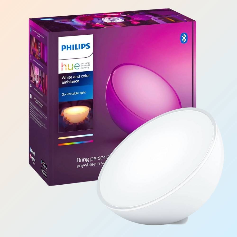 Avis Ikibook – Lampe nomade connectée Philips Hue, lampe portable et intelligente avec éclairage personnalisable pour lecture et détente