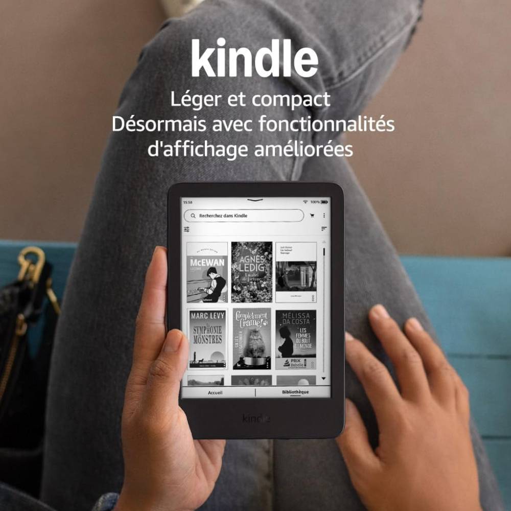 Avis Ikibook – Liseuse Amazon Kindle 16 Go, liseuse compacte et abordable avec écran e-ink et 16 Go de stockage