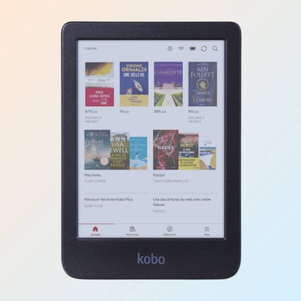 Avis Ikibook – Liseuse Kobo Clara 16 Go, liseuse compacte et performante avec écran e-ink anti-reflets et 16 Go de stockage