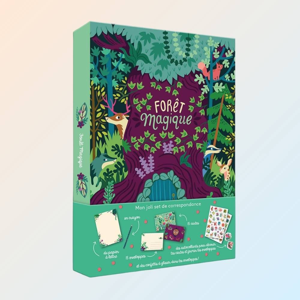 Avis Ikibook – Ma papeterie créative Forêt magique Auzou, coffret féérique et créatif pour stimuler imagination et écriture