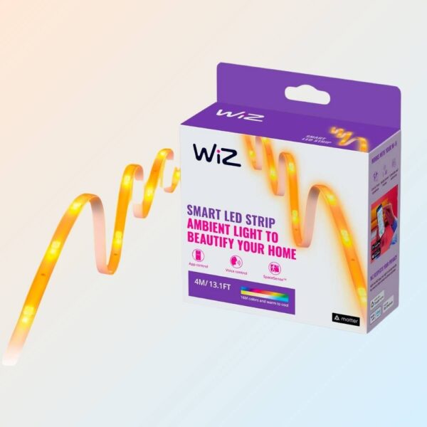 Avis Ikibook – Ruban LED Wiz Lightstrip 4 m, éclairage connecté et personnalisable pour créer une ambiance lumineuse moderne et cosy