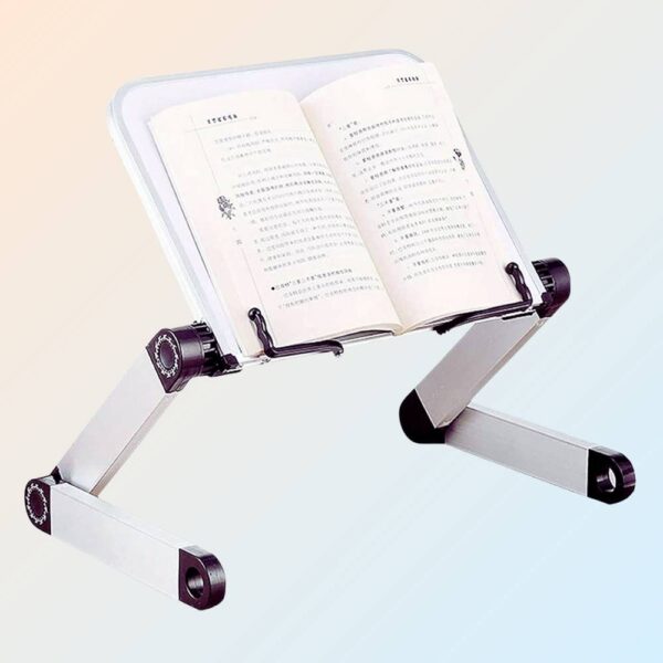 Avis Ikibook – Support de livre ergonomique SYITCUN en aluminium, réglable et robuste pour lecture et travail confortable